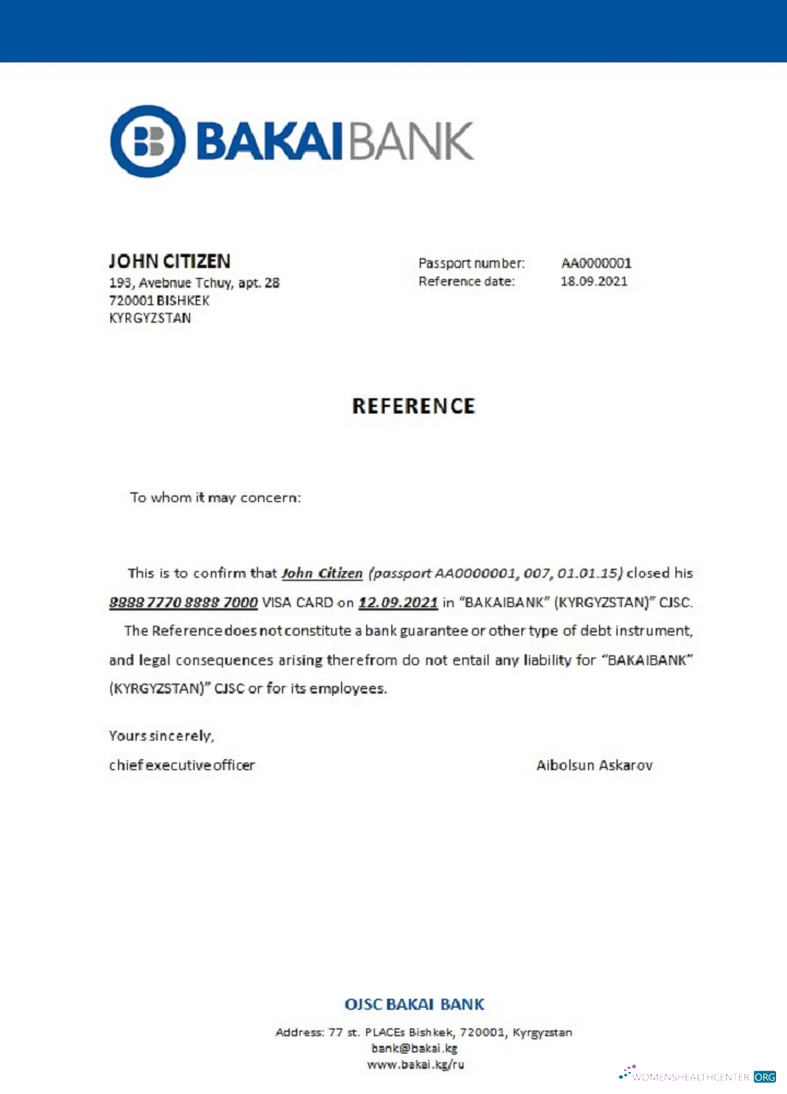 Download Kyrgyzstan OJSC Bakai Bank closure reference Photoshop template